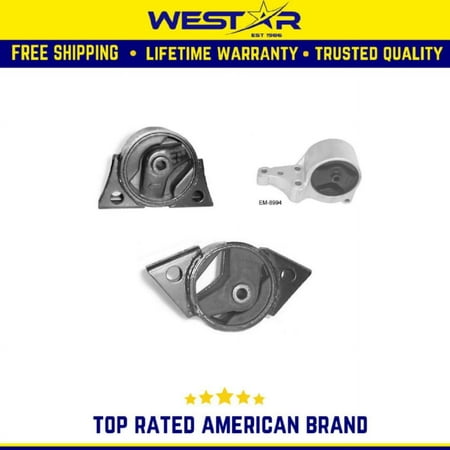 Engine Motor Mount 3PCS Set Compatible for 2000-2001 Nissan Altima 2.4L Compatible for Auto Trans Replaces 8682 8994 8681