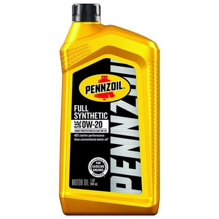 Pennzoil 1 Qt. 0W-20 Gasoline Synthetic Motor Oil - Pack of 6