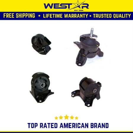 Motor & Trans Mount 4PCS Set Compatible for 05-09 Hyundai Tucson/ KIA Sportage 2.0L Auto Replaces 9306 9322 9368 9374