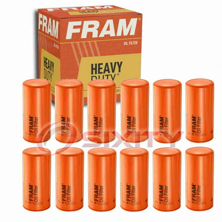 12 Pc FRAM PH3776 Heavy Duty Engine Oil Filters for 40-0000-406 57034 5I-7950 BD7158 P502093 WD-393 Oil Change Lubricant Filters
