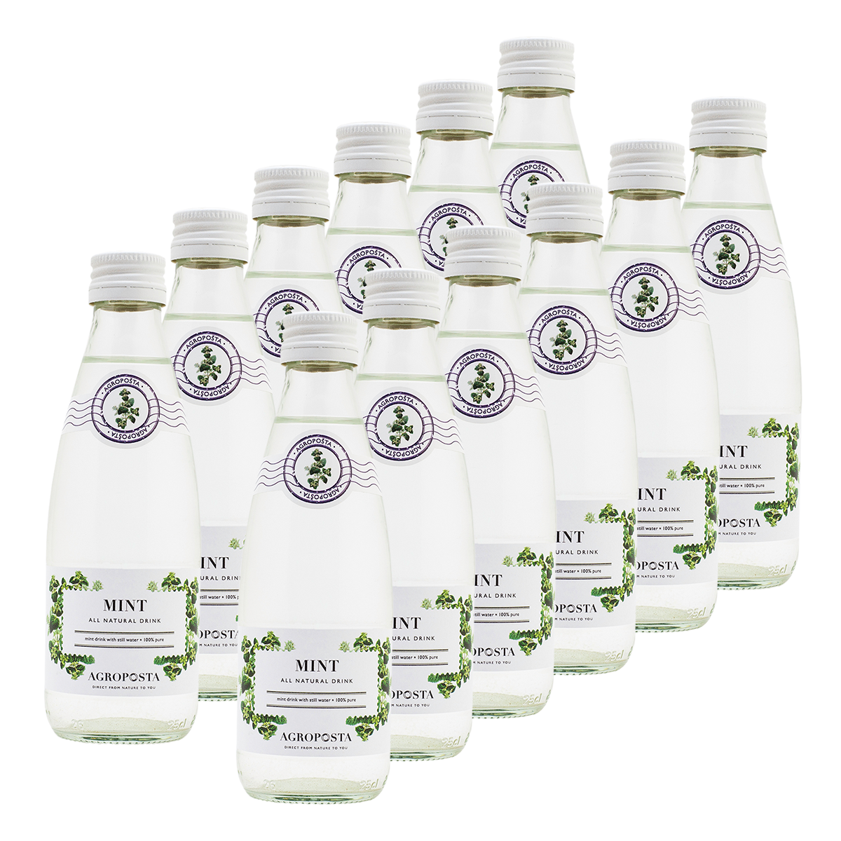 AgropoÅ!ta: 100% Pure, All-Natural, Guilt-Free Drinks, Flavored Water, Mint