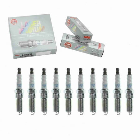10 Pc NGK 90656 Laser Iridium Spark Plugs for 4719 BL3E-12405-BA CYFS12YP IVT20TT SP522 Ignition Wire Secondary Fits Select: 2012 FORD FOCUS