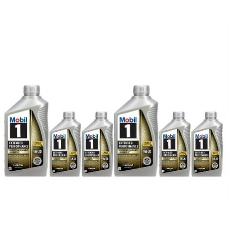 Mobil 1 102989 Extended Performance 5W-20 Motor Oil Pack of 6