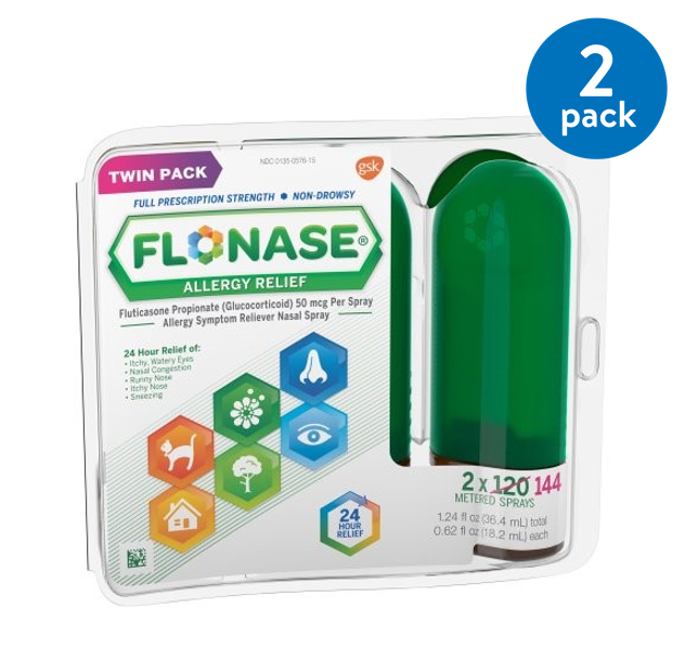 Flonase - Nasal Spray - 144 Sprays - Twin Pack
