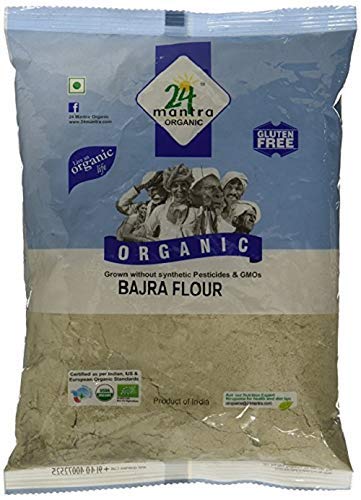 24 MANTRA Organic Bajra Flour (Pearl Millet Flour) - 2 LB