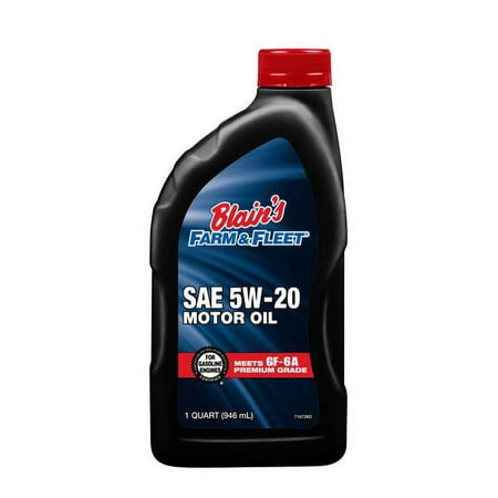 2Pc Blain S Farm & Fleet 1 Quart 5W-20 Motor Oil