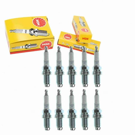 10 Pc NGK 5509 Standard Spark Plugs for 1765266 22401-Y9017 3922 5062 7403 C6BYC F7KTCR FR5DTC FR6DTC FR6KTC FR7DTC K22PBR-S W4DP0 W5DP0 Ignition Wire