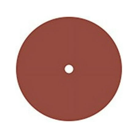 0134 Rubberized Abrasive Wheel  Silicon Carbide  Fine  3  X 1/8  X 1/4   Red