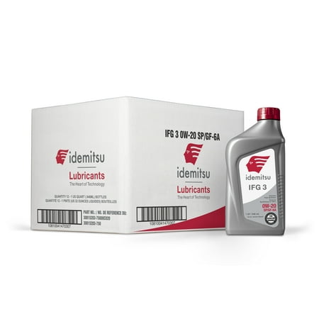 IDEMITSU IFG3 0W-20 SP/GF-6A Motor Oil - 1 Qt  Case of 12 (30015203-75000C020)