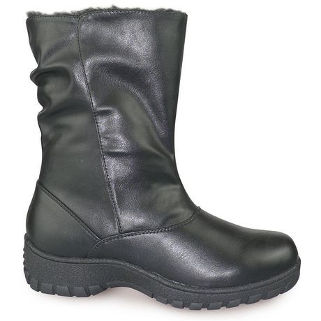 Tender Tootsies Women's 20Margw17 Side Zip Winter Boot Black 7