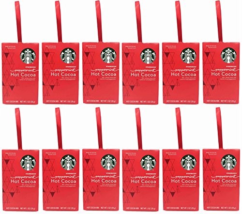 Starbucks Hot Cocoa Peppermint Ornament 1 Oz - 12 Pack