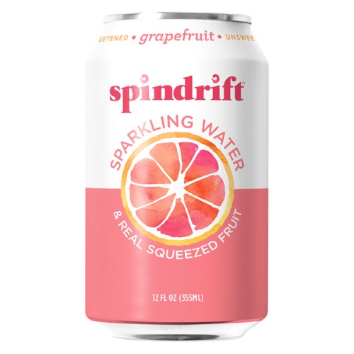 Spindrift Grapefruit Sparkling Water 12 Oz Cans (Pack of 12)