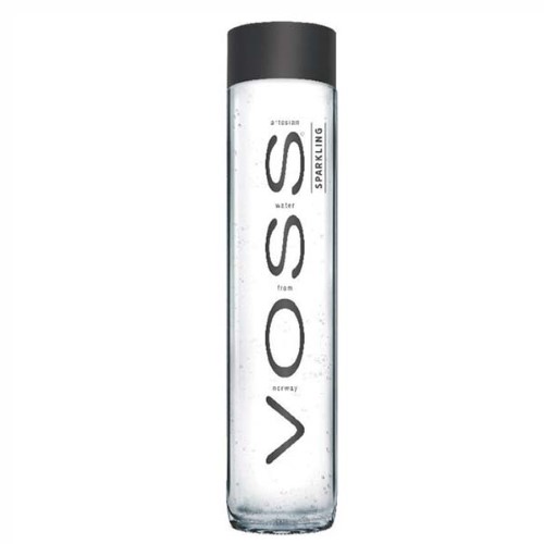 Voss Sparkling Water 27 Oz Glass Bottles (Pack of 12)