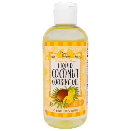 Fun Fresh Foods, Liquid Coconut Cooking Oil, Dairy Free Buttery, 12 Fl Oz (pack of 6)