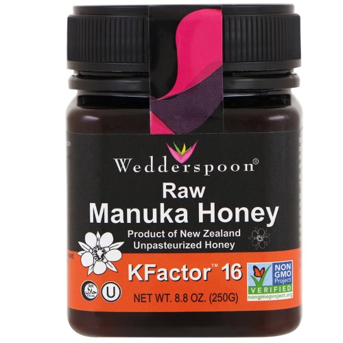 Wedderspoon, Raw Manuka Honey, KFactor 16, 8.8 Oz (pack of 4)
