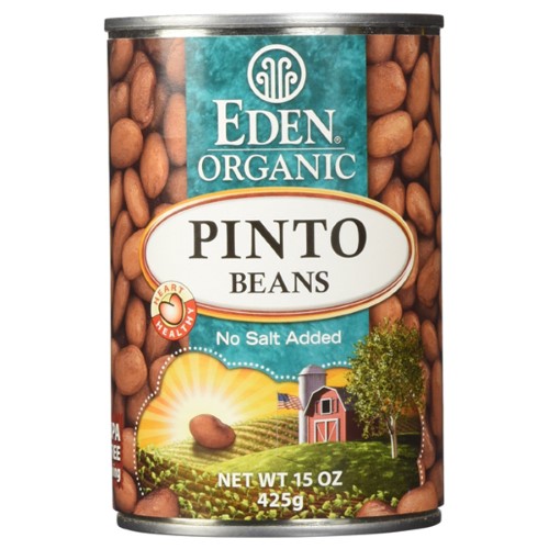 Eden Foods Organic Pinto Beans 15 Oz Cans - Pack of 12