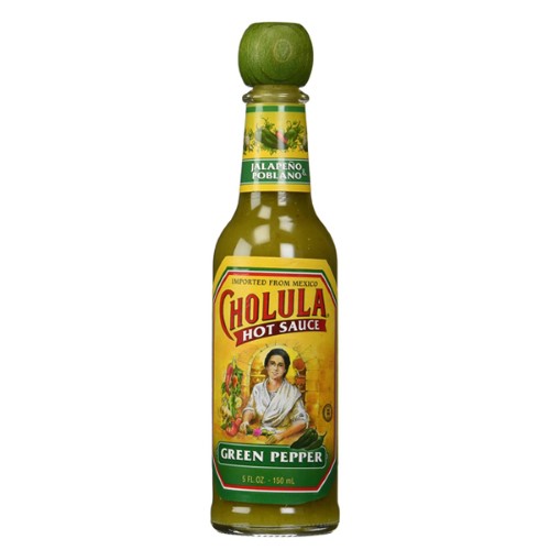 Cholula Green Pepper Hot Sauce 5 Oz Bottle