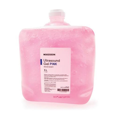 Ultrasound Gel  Ultrasound Transmission  Pink  McKesson - 5 Liter Cubitainer