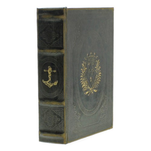 HomArt Maritime Embossed Book Box - Small Anchor - 4742-2