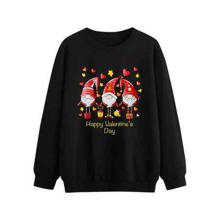 GWAABD Tops for Women Casual Women Letter Printing Sweatshirt Top Long Sleeved Sweatshirt Casual Blouse Temperament Pullover Top