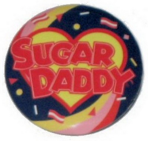 Tootsie Roll Sugar Daddy Heart Logo Button