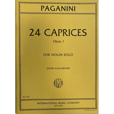 PAGANINI - Caprichos Op.1 (24) Para Violin (Galamian) | C # 2292