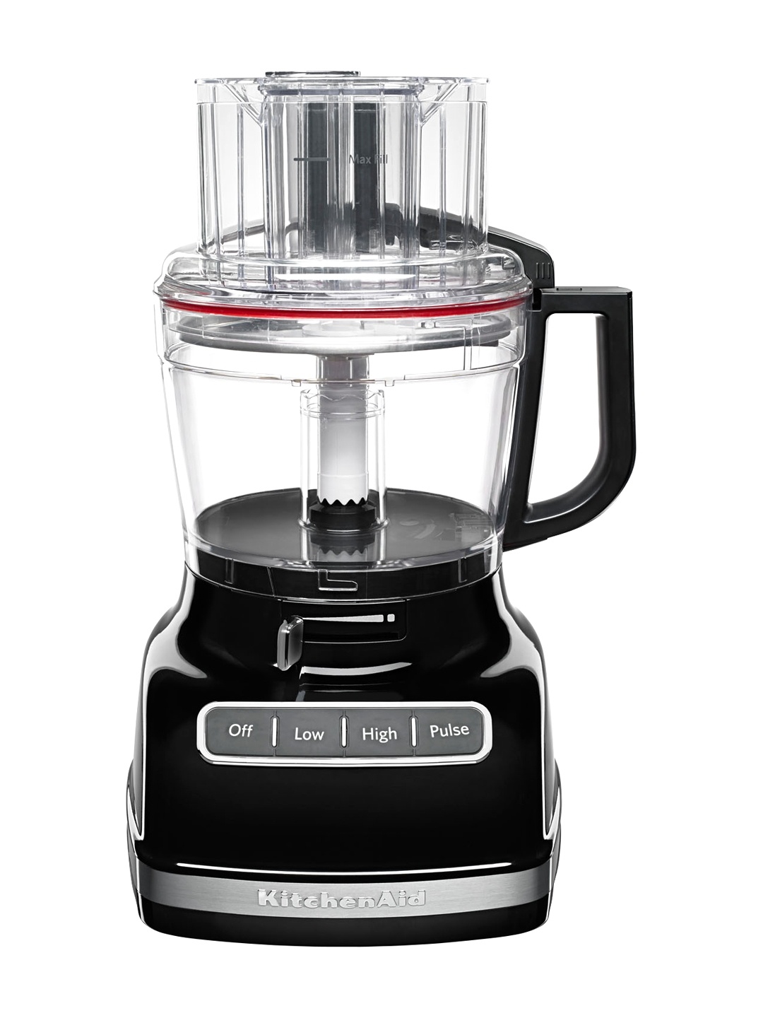 KitchenAid 11-Cup Food Processor, External Adjustable Disc, Storage Case - Black