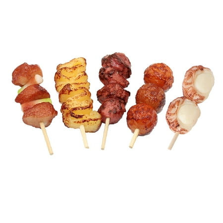 Frcolor Food Grill Kids Barbecue Kitchen Play Fake Model Meat Bbq Artificial Realistic Toys Pretend Roast Set Beef Mini Playset