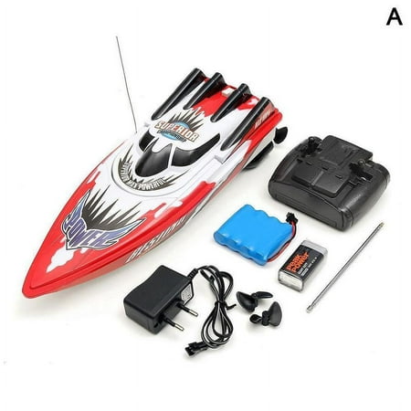 Rc Boat 30 Km / H High Speed Racing Rechargeable Batteries Christmas Control Boat Remote Toys S0Z6