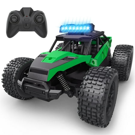 Growsly 1:20 Scale Remote Control Toy Car  2WD High Speed 30 Km/h All Terrains Off Road RC Car Truck for Adults and 5-12 Years Old Kids  Green