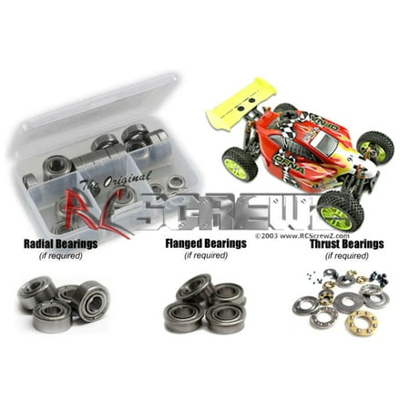 RCScrewZ Metal Shielded Bearing Kit Ofn008b for Ofna 9.5 MBX 1/8th #34312 RC Car | SET