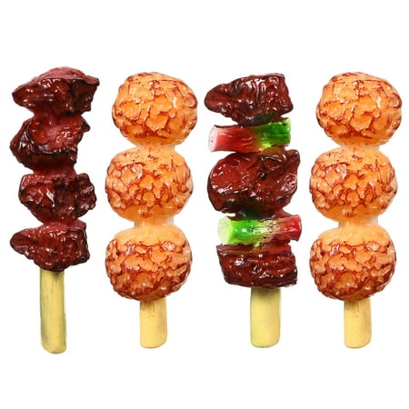 Food Grill Kids Play Kitchen Fake Bbq Barbecue Set Meat Model Pretend Playset Toys Beef Artificial Roast Mini Realistic