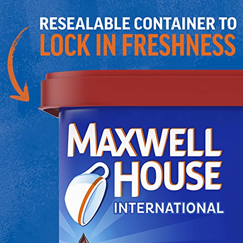 Maxwell House International Hazelnut Cafe-Style Beverage Mix, 9 Oz Canisters (Pack of 4) thumbnail