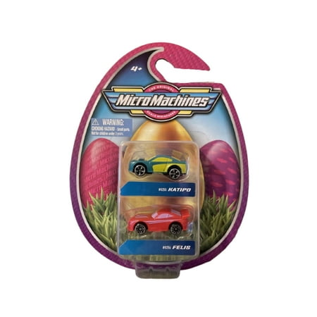 Hasbro Micro Machines Toy Cars Easter Pack Katipo #0255 & Felis #0256
