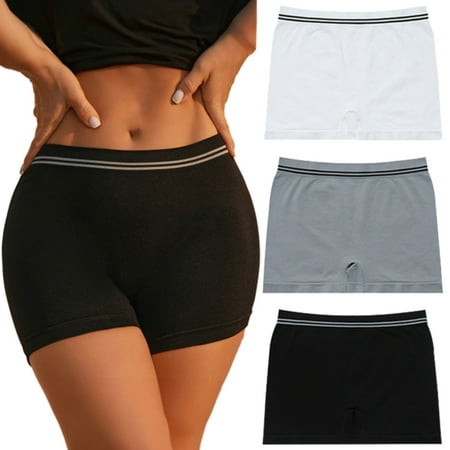 Cotton Lace Underwear Barely There Bras for Women 4742 Women S Seamless Underwear Plus Size 3 Pack Women S Underwear Boxer Shorts Anti Chafing Bike Sh