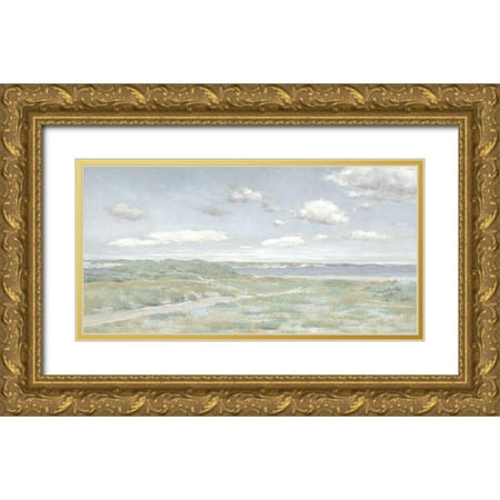 McKee  Christy 32x18 Gold Ornate Wood Framed with Double Matting Museum Art Print Titled - Pathe to the Water