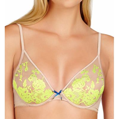 Heidi Klum Intimates Sun Kissed Contour Balconnet Bra (ShiftingSand/NeonYlw 32B) Model: H23-1229