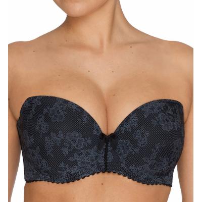 Prima Donna Women's Divine Padded Strapless Bra in Black (026-2658) | Size 40D | HerRoom.com