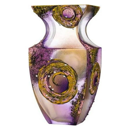 Victoria Bella 9546/300/LS 12-Inch High Glass Vase. Pattern: Lilac Space