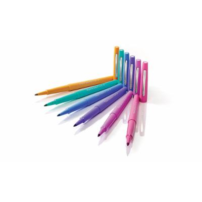 Paper Mate Flair Candy Pop Porous Point Stick Pens, 0.7mm, Medium Point, Assorted Colors, 12-Count