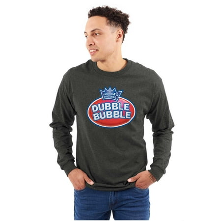Original Dubble Bubble Double Logo Gum Long Sleeve TShirt Men Women Brisco Brands X