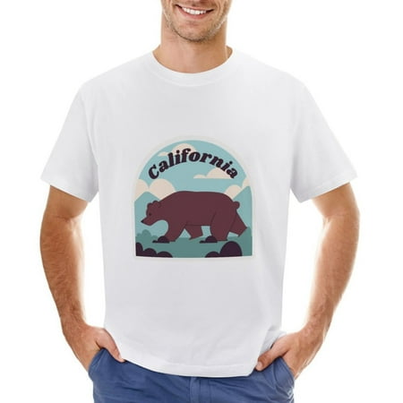 Vtg City Landscape Men’s Graphic T-shirt Vintage Short Sleeve Sport Tee White L