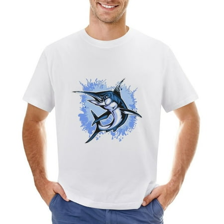 Go Fishing Tournament Men’s Graphic T-shirt Vintage Short Sleeve Sport Tee White L
