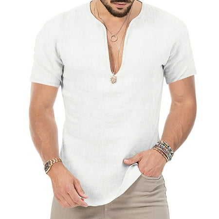 Quealent Graphic Tees Men Men S Fashion Short Sleeve T Shirt (White L)