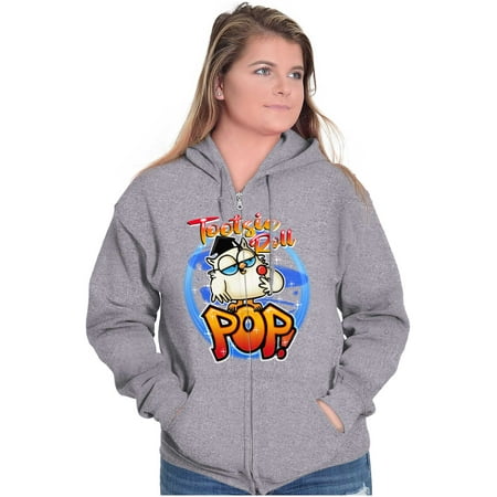 Airbrushed Tootsie Roll Pop Mascot Unisex Plus Size Zip Hoodie Brisco Brands 5X