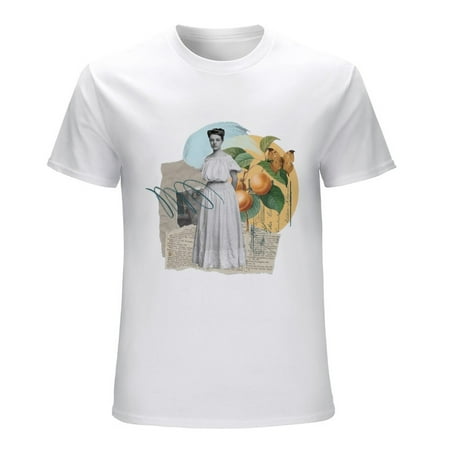 Vintage Graphic Men’s Graphic T-shirt Vintage Short Sleeve Sport Tee White L