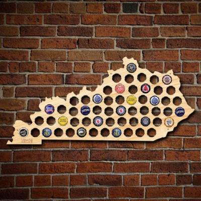 Kentucky Beer Cap Map