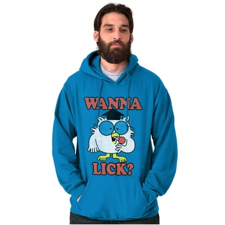 Wanna Lick Funny Mr. Owl Tootsie Pop Hoodie Sweatshirt Women Men Brisco Brands 5X