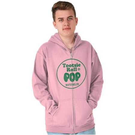 Retro Flavor Watermelon Tootsie Pop Zip up Hoodie Men S Women S Brisco Brands M