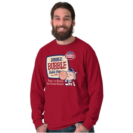 Vintage Dubble Bubble Chewing Gum Logo Long Sleeve TShirt Men Women Brisco Brands 3X
